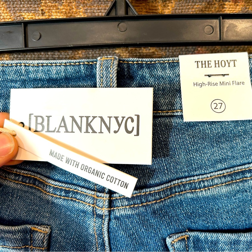 BlankNYC Hoyt button fly mini flare size 27